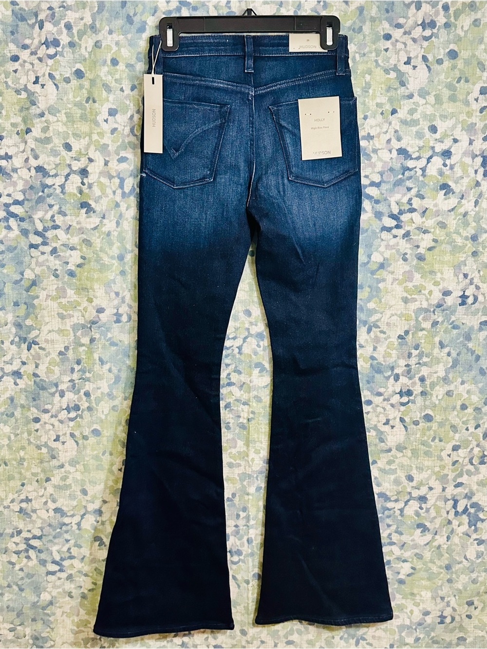 NWT Hudson Holly High Rise Flare Jeans Dark Wash Bell Bottom Denim Size 25 - Picture 3 of 6